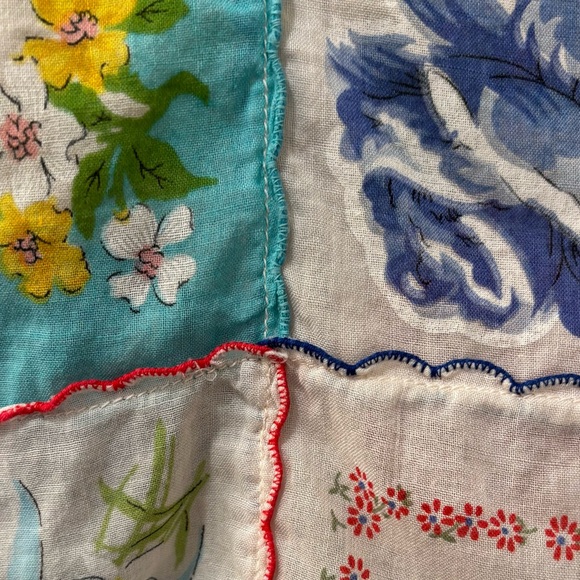 Vintage Laundry by Shelli Segal floral patchwork top, medium - Picture 4 of 11